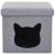 Pat de pisică pliant, gri, 37 x 33 x 33 cm, imitație in, 5 image