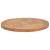 Blat de masă, 40 cm, lemn masiv de tec, rotund, 2,5 cm, 3 image