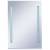 Oglindă cu led de perete pentru baie cu raft, 50 x 70 cm, 3 image