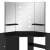 Masă de toaletă de colț, cu led, negru, 111x54x141,5 cm, 8 image