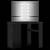 Masă de toaletă de colț, cu led, negru, 111x54x141,5 cm, 3 image