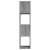 Dulap rotativ, gri beton, 34,5x34,5x147,5 cm, pal, 4 image