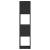 Dulap rotativ, negru, 34,5x34,5x147,5 cm, pal, 4 image