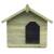 Cușcă câine grădină, acoperiș detașabil, lemn pin tratat, 2 image