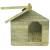 Cușcă câine grădină, acoperiș detașabil, lemn pin tratat, 4 image