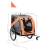 Remorcă de bicicletă pentru câini, portocaliu și gri, 6 image