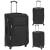 Set de valize din material textil, 3 piese, negru, 5 image