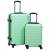 Set de valize cu carcasă rigidă, 2 piese, verde mentă, abs