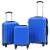 Set valize cu carcasă rigidă, 3 buc., albastru, abs