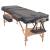 Set taburet și masă de masaj pliabilă 3 zone negru grosime 10cm, 4 image