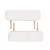 Set taburet și masă masaj pliabilă, 3 zone, grosime 10 cm, alb, 8 image