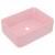 Chiuvetă de baie lux, roz mat, 41 x 30 x 12 cm, ceramică, 2 image