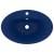 Chiuvetă lux preaplin albastru mat 58,5x39 cm ceramică oval, 4 image