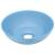 Chiuvetă pentru baie, albastru deschis, ceramică, rotund, 2 image
