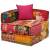 Canapea puf modulară cu 2 locuri, petice, material textil, 9 image