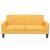 Canapea cu 3 locuri, 180 x 65 x 76 cm, galben, 2 image
