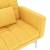 Canapea extensibilă, galben, material textil, 7 image