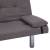 Canapea extensibilă cu două perne, gri taupe, poliester, 10 image