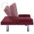 Canapea extensibilă cu două perne, roșu vin, poliester, 5 image