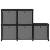 Raft 5 cuburi cu cutii, negru, 103x30x72,5 cm, material textil, 2 image
