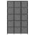 Raft expunere 15 cuburi, cutii, gri 103x30x175,5 cm, textil, 3 image