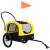 Remorcă bicicletă & cărucior 2-în-1 animale, galben și negru, 3 image