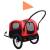 Remorcă bicicletă & cărucior 2-în-1 animale, roșu și negru, 5 image