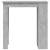 Masă de bar cu raft de depozitare, gri beton, 102x50x103,5 cm, 5 image