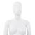 Corp manechin feminin, cu suport din sticlă, alb lucios, 175 cm, 8 image