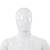 Corp manechin masculin, cu suport din sticlă, alb lucios 185 cm, 8 image