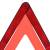Triunghiuri avertisment trafic, 10 buc. roșu, 56,5x36,5x44,5 cm, 5 image