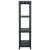 Rafturi de depozitare, 2 buc. negru, 60 x 30 x 138 cm plastic, 4 image