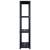 Raft de depozitare cu 4 polițe, negru, 122x30,5x130 cm, plastic, 6 image