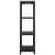 Raft de depozitare, negru, 90 x 40 x 138 cm, plastic, 220 kg, 3 image