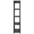 Raft de depozitare cu 5 polițe, negru, 213x38x170 cm, plastic, 4 image