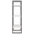 Raft de depozitare, alb, 60x30x105 cm, lemn masiv de pin, 7 image