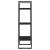 Raft de depozitare, negru, 60x30x105 cm, lemn masiv de pin, 7 image
