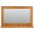 Oglindă de perete cu raft, 60x12x40 cm, lemn masiv de tec, 2 image