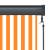 Jaluzea tip rulou de exterior, alb și portocaliu, 60 x 250 cm, 6 image