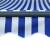 Copertină cu senzor vânt & led, albastru & alb, 450 x 300 cm, 8 image