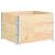 Straturi înălțate, 3 buc., 100 x 100 cm, lemn masiv de pin
