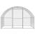 Coteț de găini pentru exterior, 3x10x2 m, oțel zincat, 8 image
