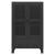 Dulap de depozitare industrial, negru, 70x40x115 cm, metal, 3 image