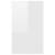 Servantă cu 3 sertare, alb extralucios, 120x41x75 cm, pal, 6 image