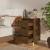 Noptiere picioare lemn masiv 2 buc. stejar afumat 40x35x69 cm, 3 image
