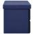 Bancă depozitare pliabilă, albastru, 76x38x38 cm imitație pânză, 5 image