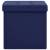 Taburete depozitare pliabile 2 buc. albastru imitație pânză, 4 image