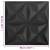Panouri de perete 3d, 12 buc, negru origami, 50x50 cm, 6 image