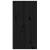 Dulap de perete, negru, 30x30x60 cm, lemn masiv de pin, 7 image