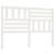 Tăblie de pat, alb, 156x4x100 cm, lemn masiv de pin, 2 image
